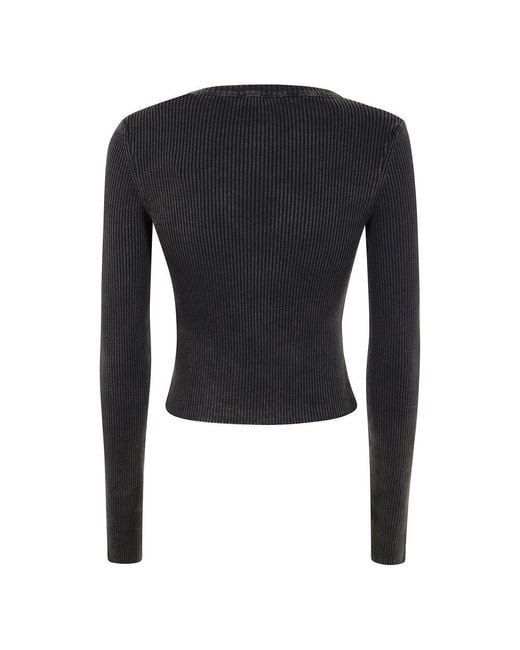 Round-Neck Knitwear di DIESEL in Black