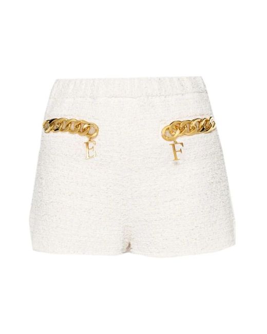 Short shorts Elisabetta Franchi de color White
