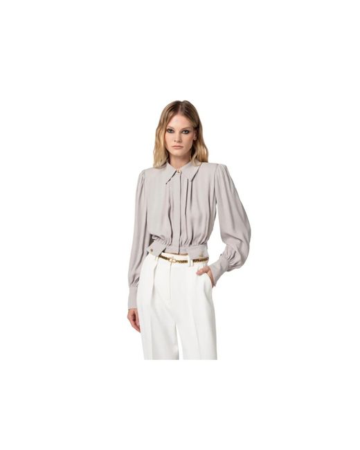 Blouses & shirts > shirts Elisabetta Franchi en coloris Gray