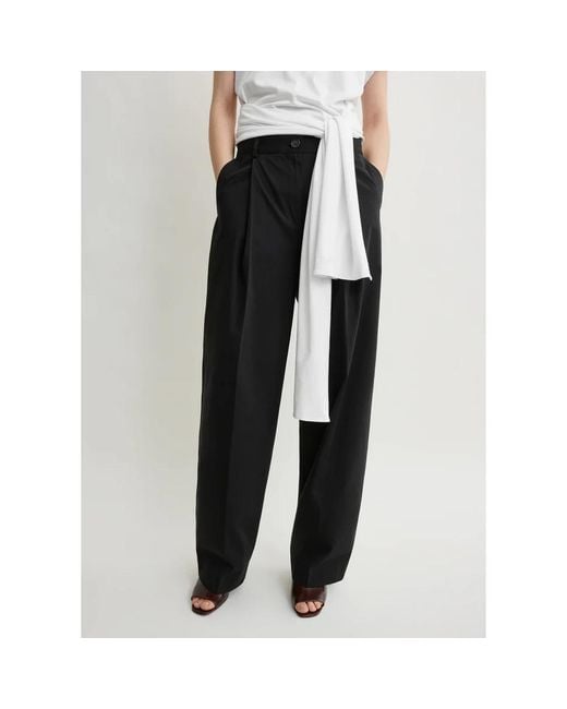 Totême  Black Wide Trousers