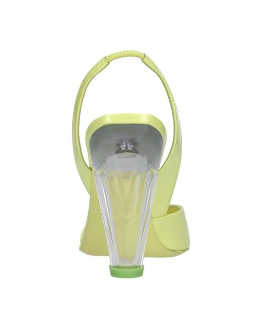 3Juin Yellow High Heel Sandals