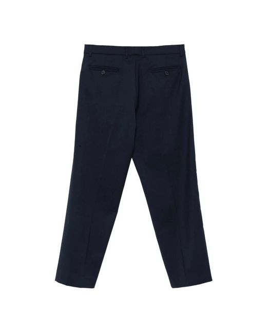 Amaranto Broeken ,Blauw ,Leer Straight Broeken in het Blue voor heren