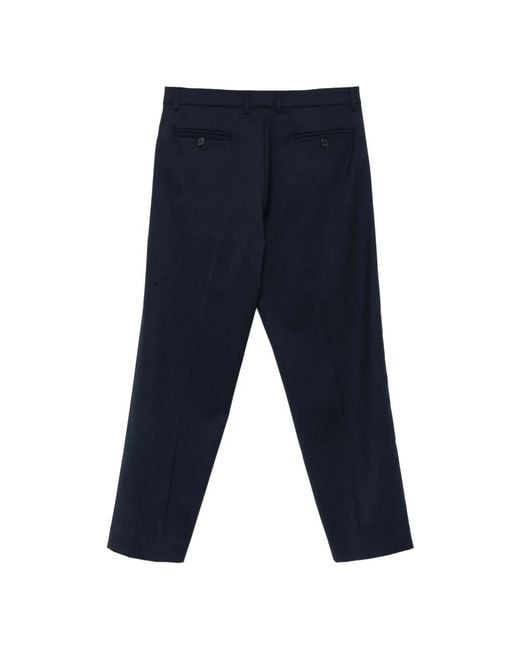 Amaranto Blue Straight Trousers for men