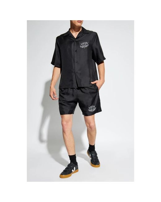 Amiri Black Short Sleeve Shirts for men