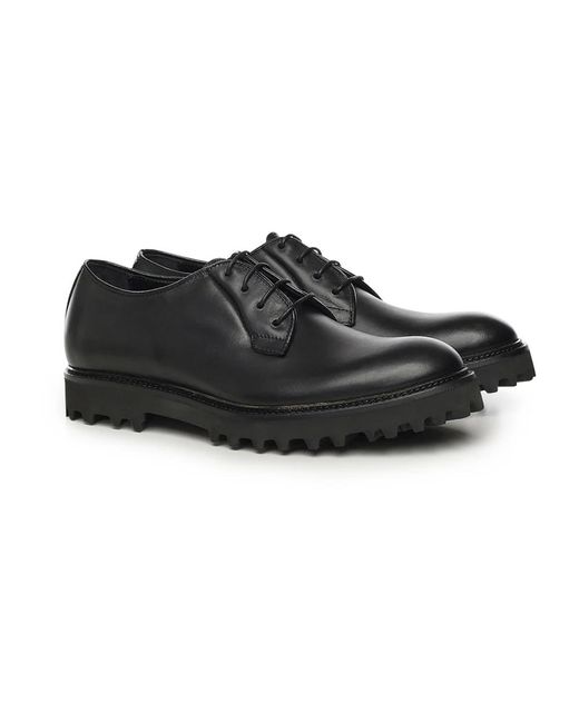 Giuliano Galiano Black Business Shoes for men