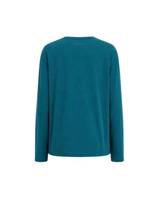 MM6 by Maison Margiela Green Long Sleeve T-Shirts for men