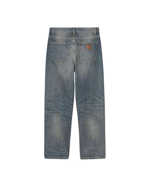 Carhartt Blue Loose Fit Jeans for men