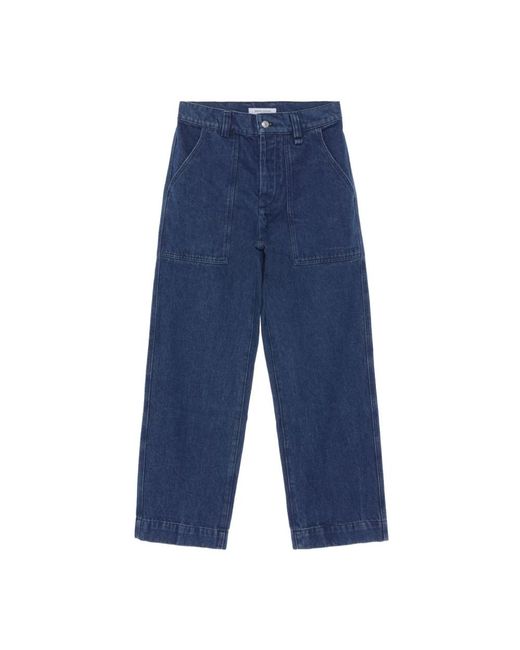 Straight Jeans di Maison Kitsuné in Blue da Uomo