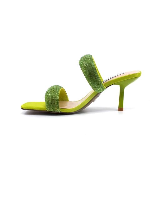 Steve Madden Green Heeled Mules