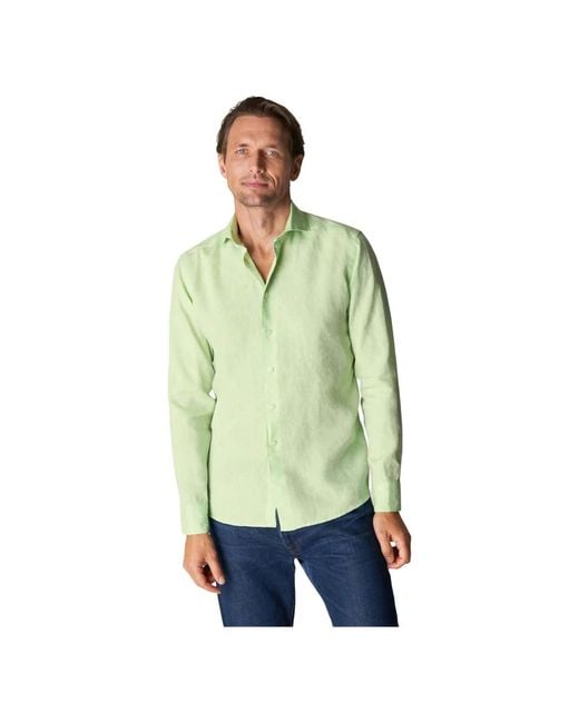 Eton of Sweden Green Casual Shirts for men