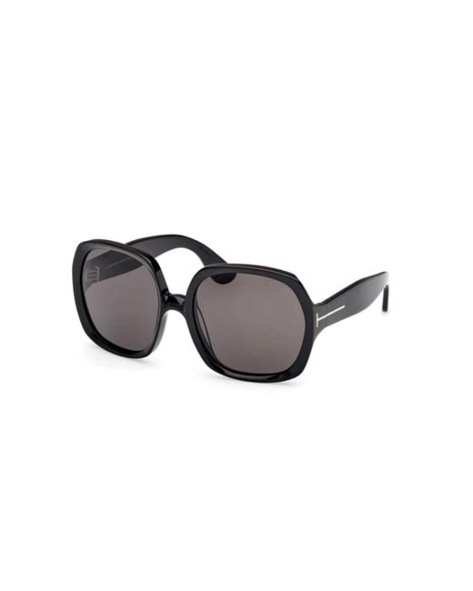 Tom Ford Black Butterfly-Frame Sunglasses