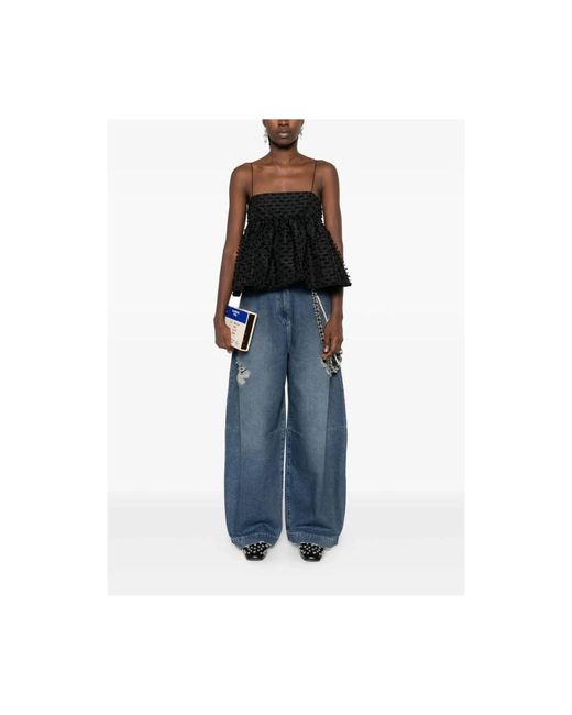 Simone Rocha Wide Jeans in Blue | Lyst UK