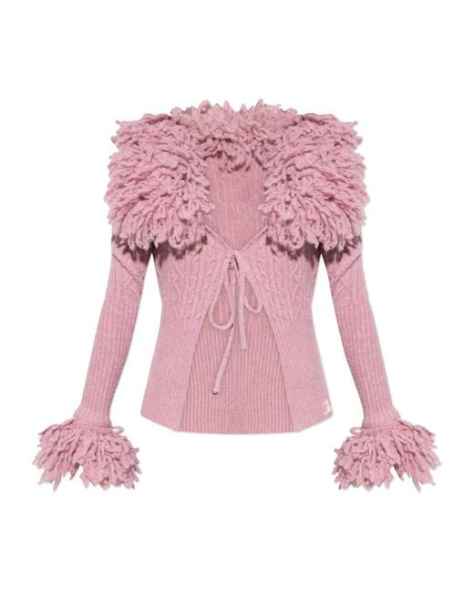 The Attico Pink Cardigans