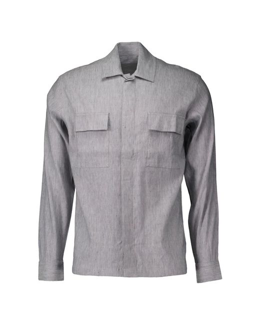 Gentiluomo Jassen ,Grijs ,Stijlvolle Overshirts in het Gray voor heren