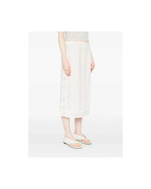 Low Classic Rokken ,Wit ,Midi Rok in het White