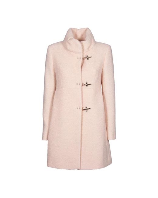 Fay Single-Breasted Coats in het Pink