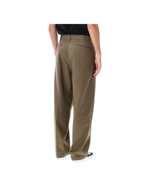 Obey Dean Pleated Pant in het Green voor heren
