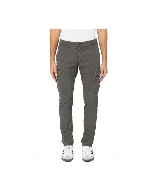 Mason's Gray Slim-Fit Trousers for men