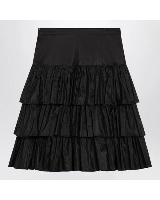 Valentino Garavani Black Short Skirts