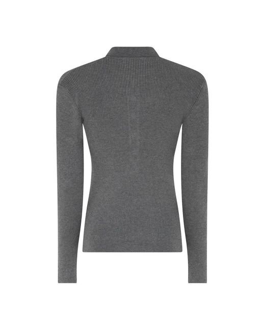 Bruuns Bazaar Anemonebbvalea Knit Polo in het Gray