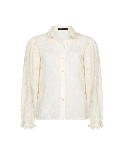 Ydence Blouse Isamae in het White