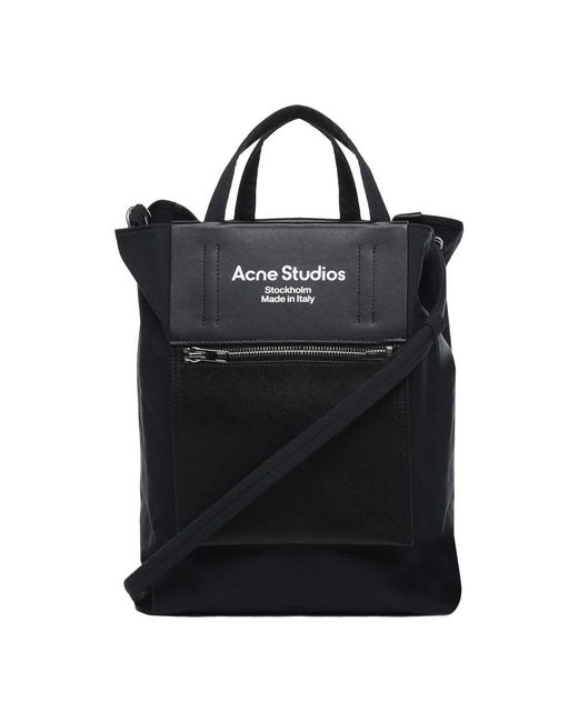 Acne Black Tote Bags for men