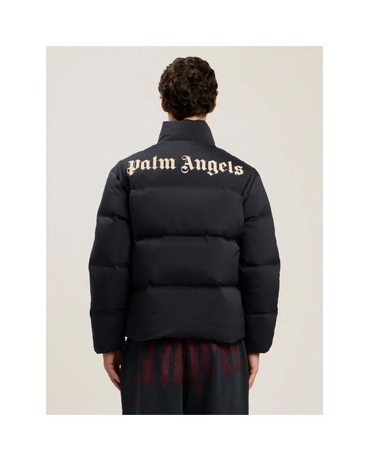 Palm Angels Classic Logo Track Down Jacket in het Black voor heren