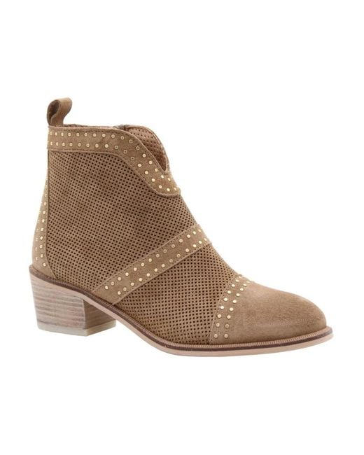 Alpe Brown Cowboy & Biker Boots