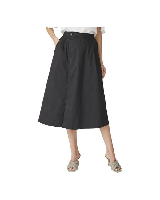 co'couture Black Midi Skirts