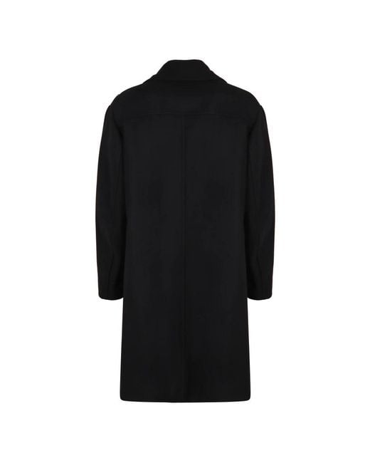 Dries Van Noten Black Double-Breasted Coats for men