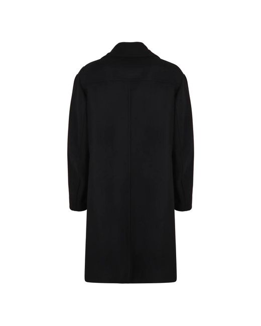 Dries Van Noten Black Double-Breasted Coats for men