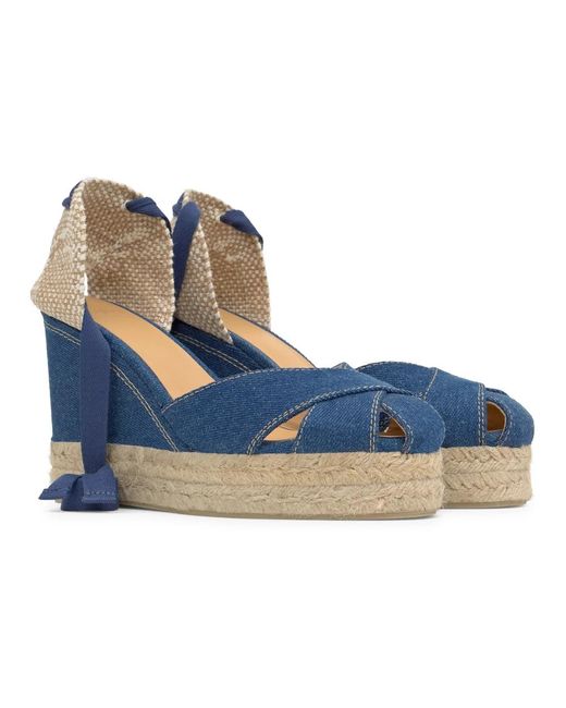 Wedges di Castaner in Blue