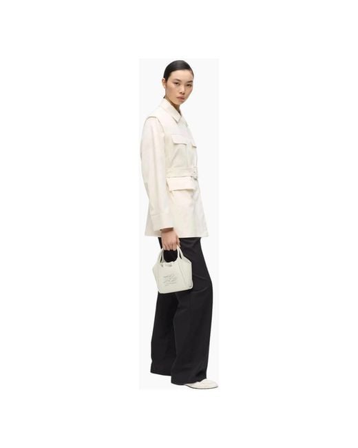 Karl Lagerfeld White Handbags