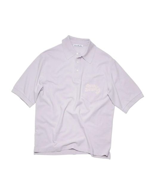 Acne Purple Polo Shirts for men