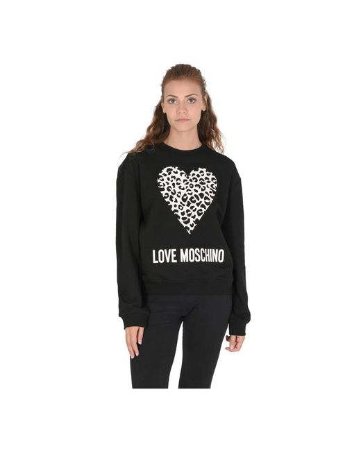 Love Moschino Black Sweatshirts