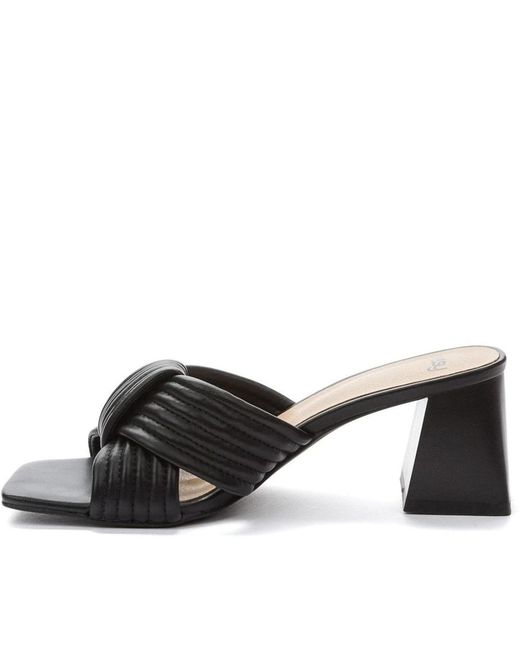 Keddo Black Elegante Offene Pantoletten
