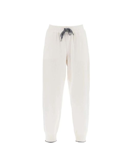 Brunello Cucinelli C Mere Jogging Pants in het White