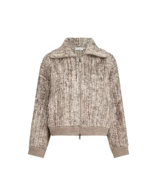 Brunello Cucinelli Natural Cardigans