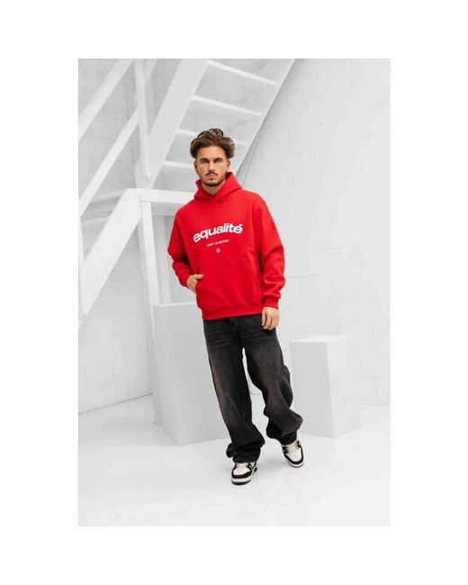 Hoodies Equalite de hombre de color Red