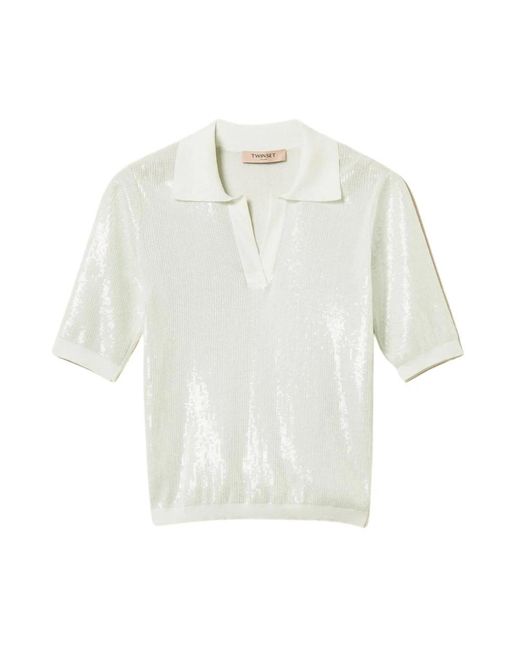 Twinset White Polo Shirts
