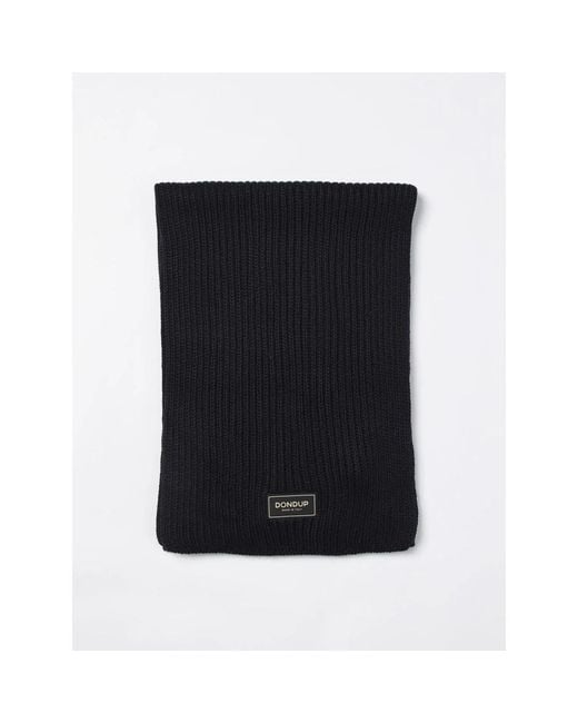 Dondup Black Winter Scarves for men