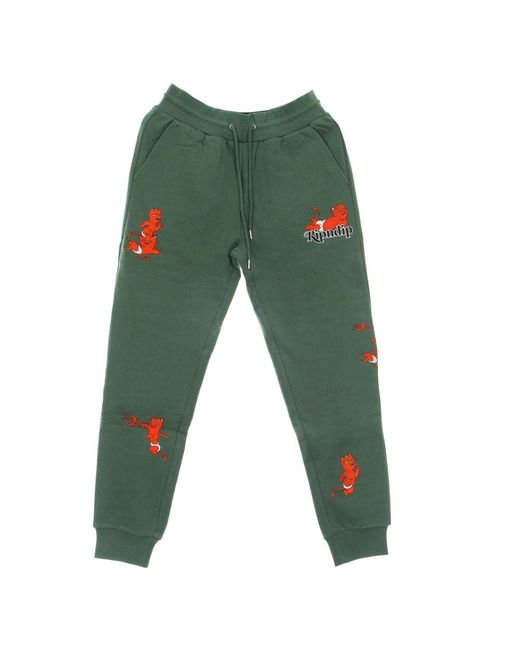 RIPNDIP Devil Babies Lichtgewicht Trainingsbroek in het Green voor heren