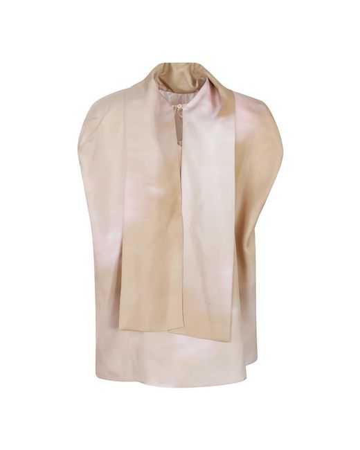 Fabiana Filippi Natural Sleeveless Tops