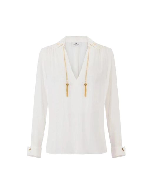 Elisabetta Franchi White Blouses