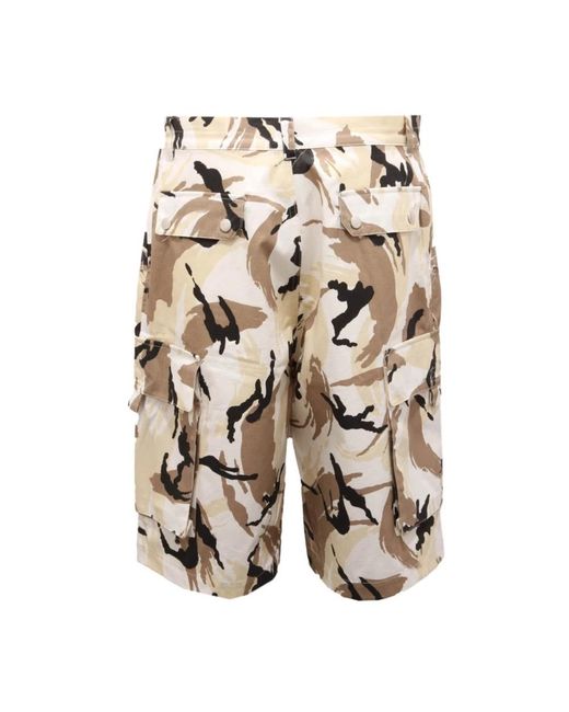 KENZO Cargo Bermuda Shorts 5Sh2341Pc 02 in Natural für Herren
