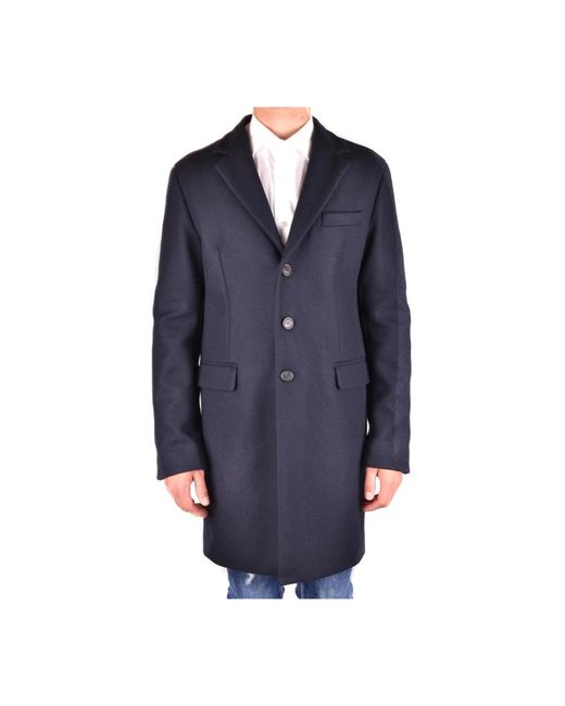 DSquared² Blue Single-Breasted Coats for men