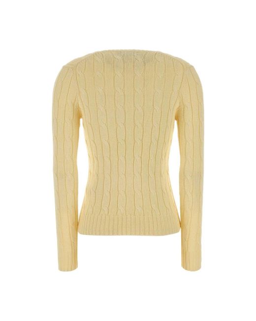 Polo Ralph Lauren Yellow V-Neck Knitwear