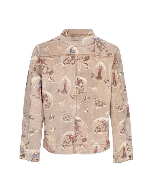 Guess Natural Workwear Jacket Go Printed Work Jacket for men
