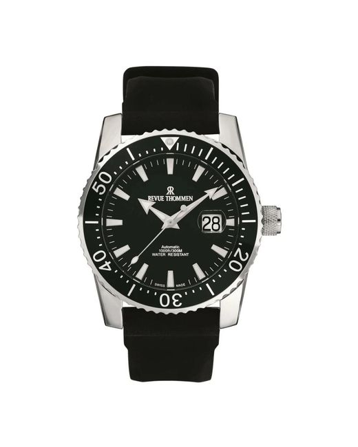 Revue Thommen Diver Automatic in Black für Herren