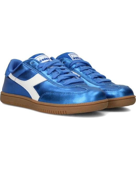 Diadora Blue Metallic Trainer Sneakers